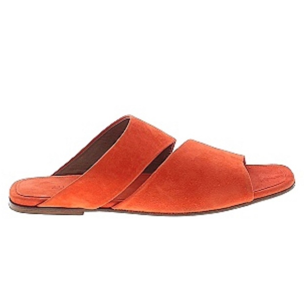 ALUMNAE Orange Suede Leather Sandals 36.5